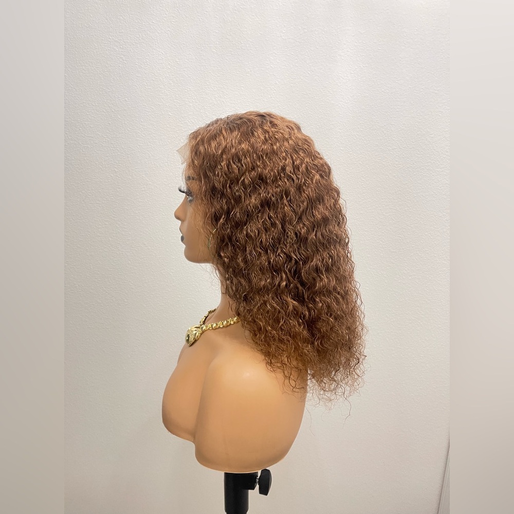 16” 4x4 Lace Closure Wavy Wig, Customized Color Similar to #30